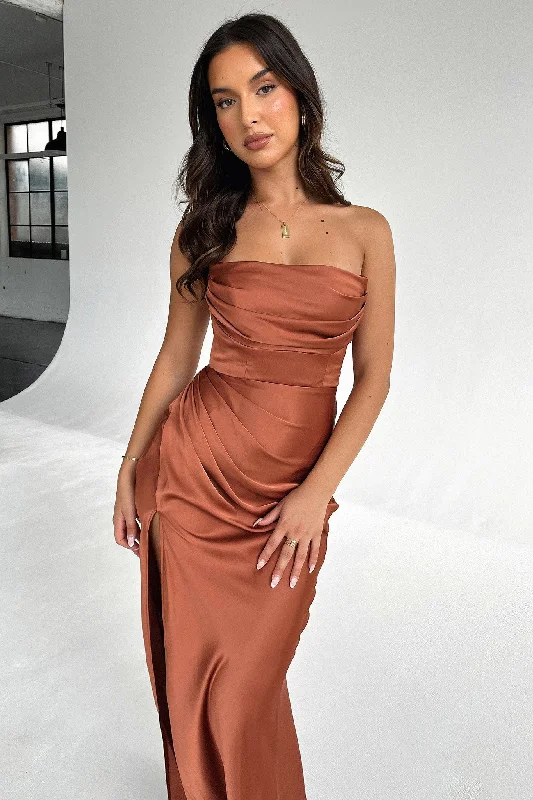 Lola Maxi Dress - Rust