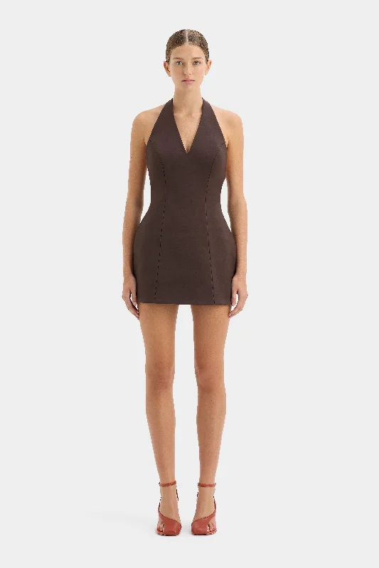 Sandrine Halter Mini Dress